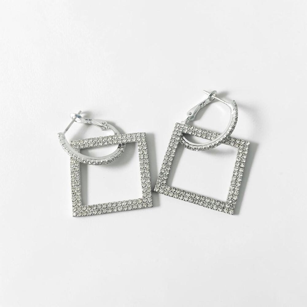 Square Dangle Night Out Earring